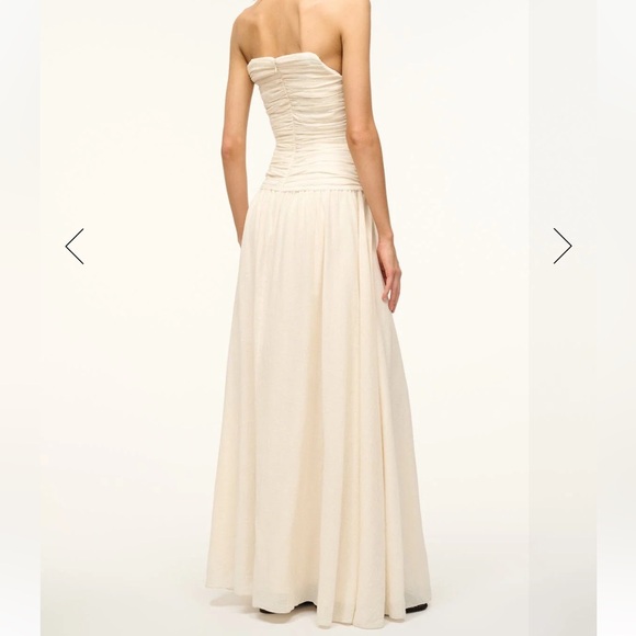 STAUD Hightide Dress Cream - size 4 - Picture 5 of 9